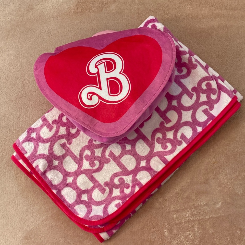 Mattel Barbie the movie Cinemark purse and blanket